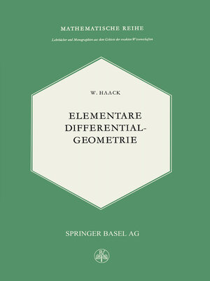 cover image of Elementare Differentialgeometrie